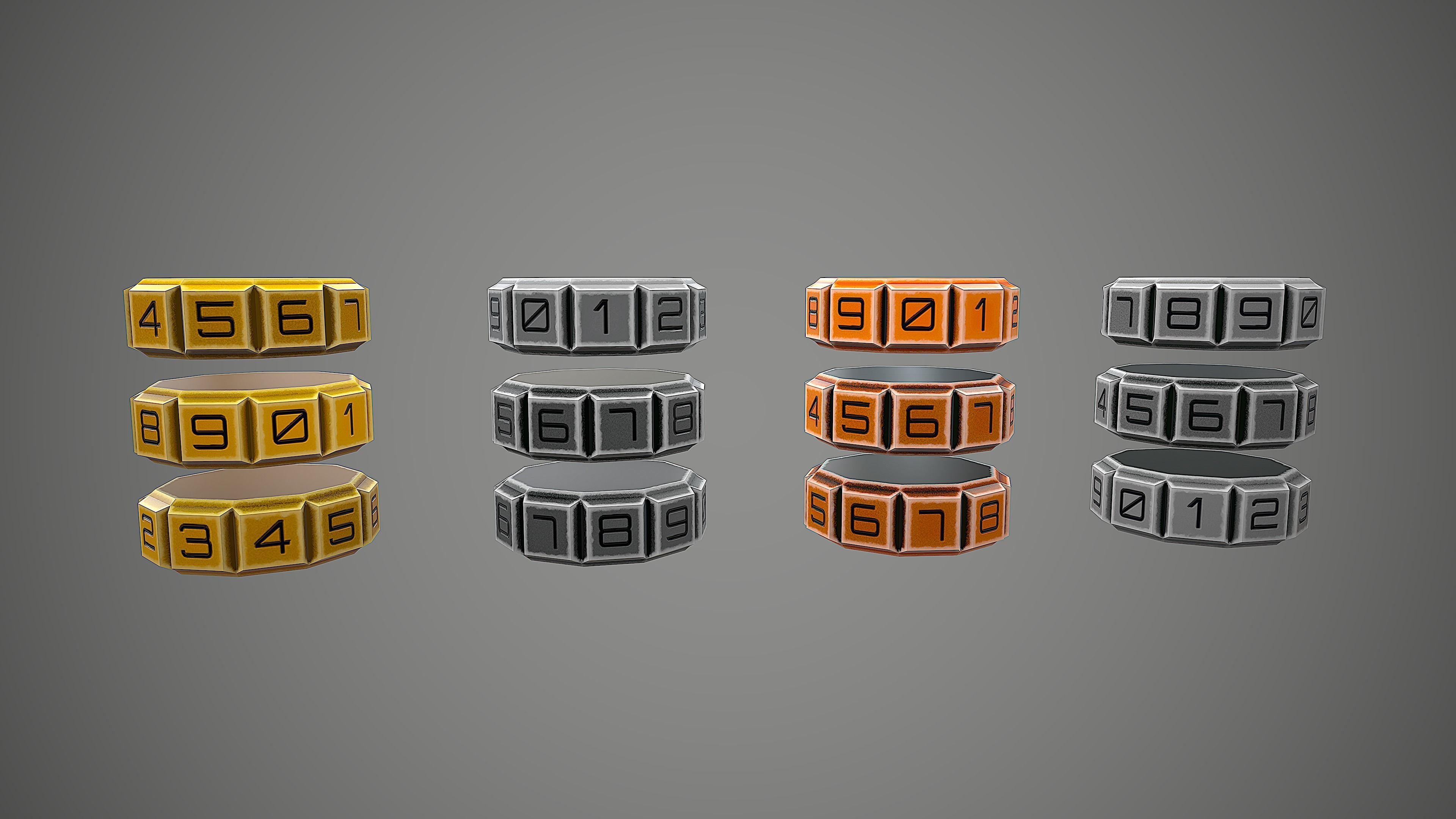 PADLOCK PACK CARTOON STYLIZED 3D Model Collection_46