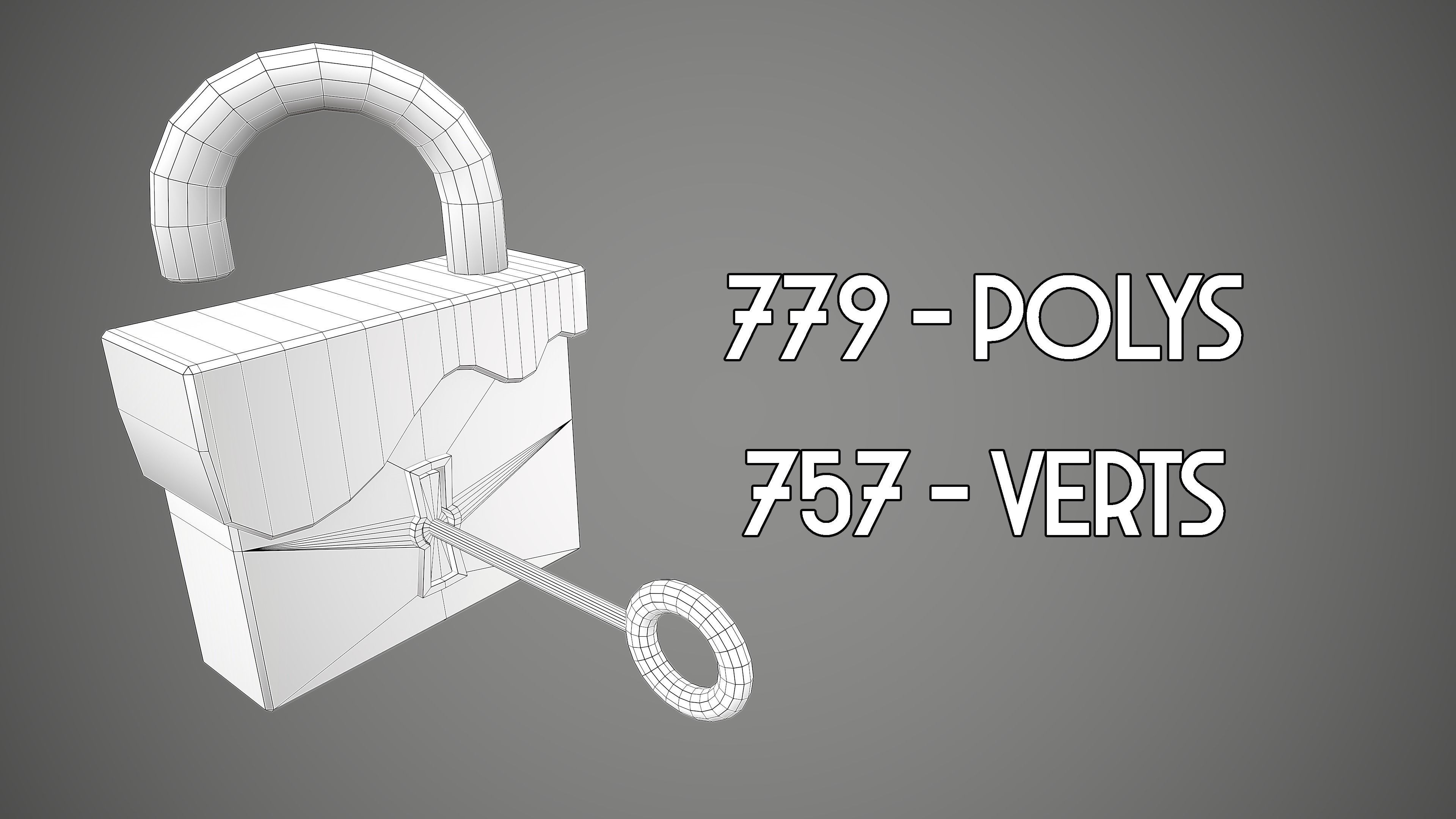 PADLOCK PACK CARTOON STYLIZED 3D Model Collection_76