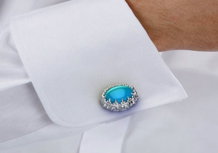 Cufflinks Firuze 3D print model_11