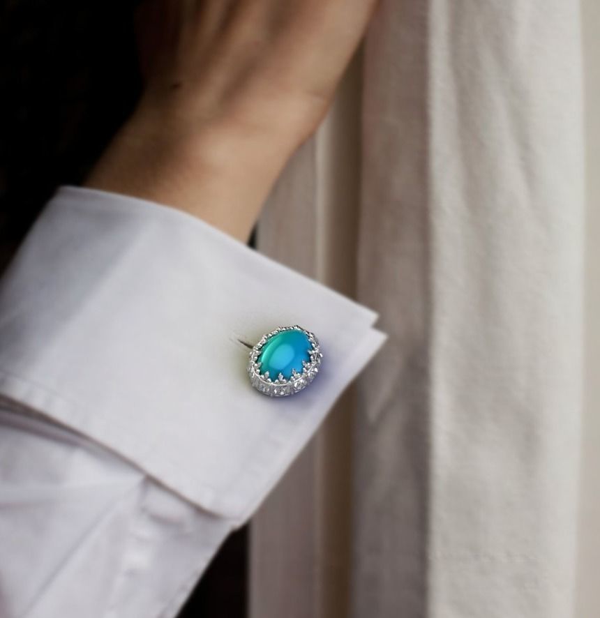 Cufflinks Firuze 3D print model_13