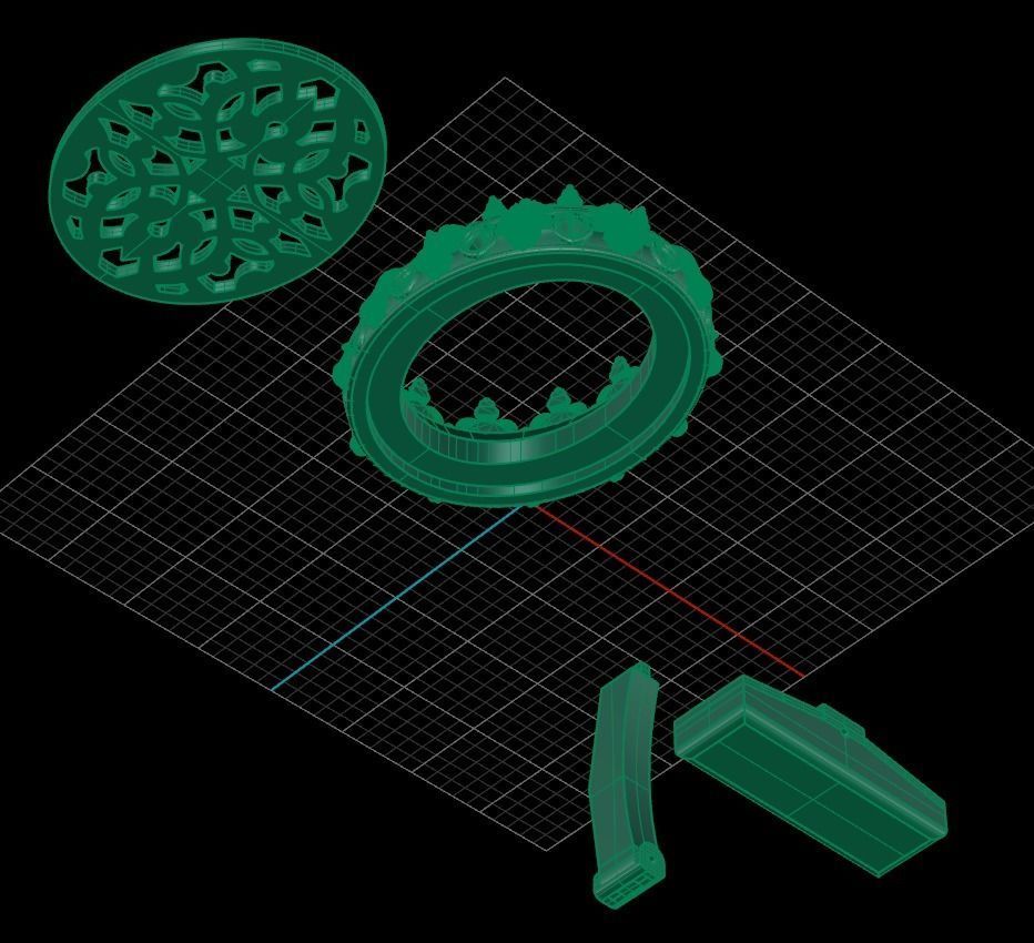 Cufflinks Firuze 3D print model_16