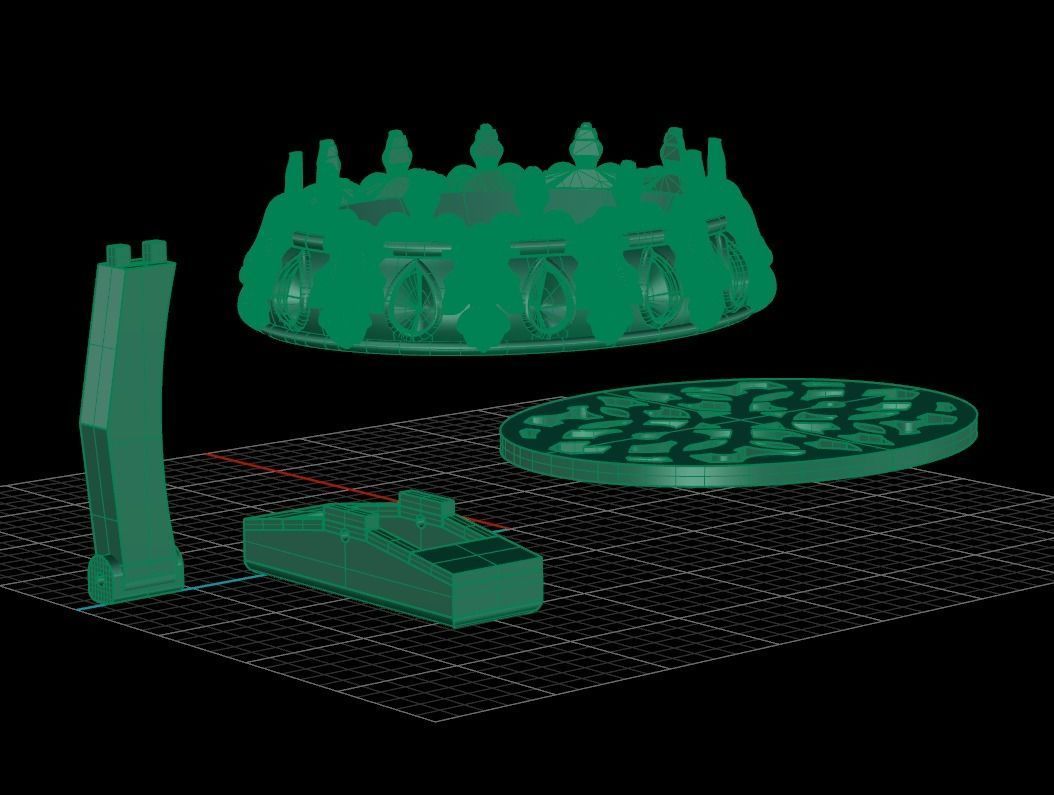 Cufflinks Firuze 3D print model_17