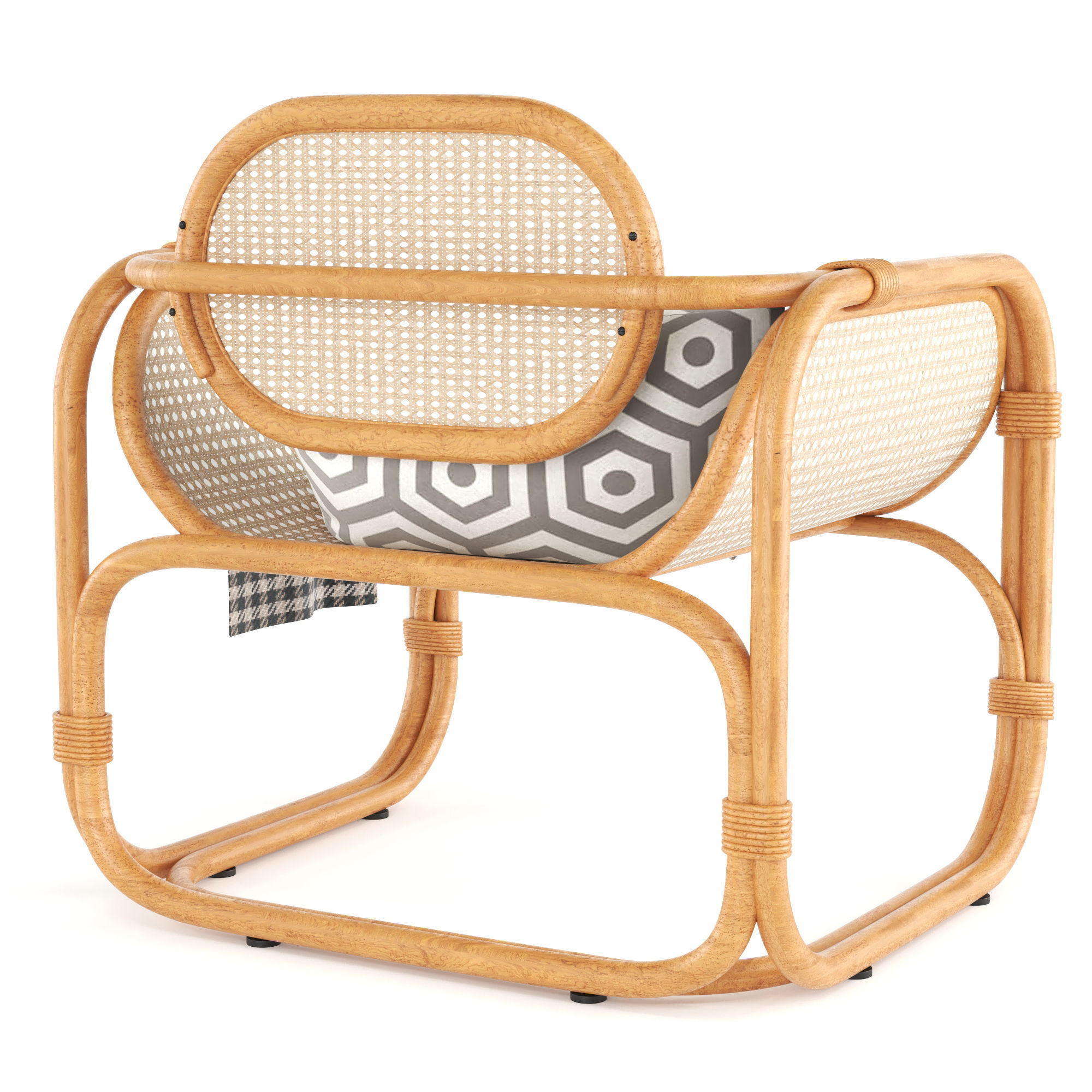 Marte Lounge Chair 3D model_4