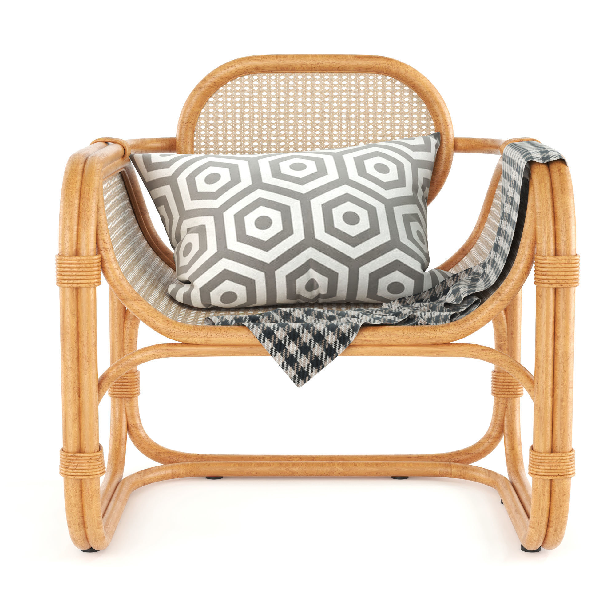 Marte Lounge Chair 3D model_3