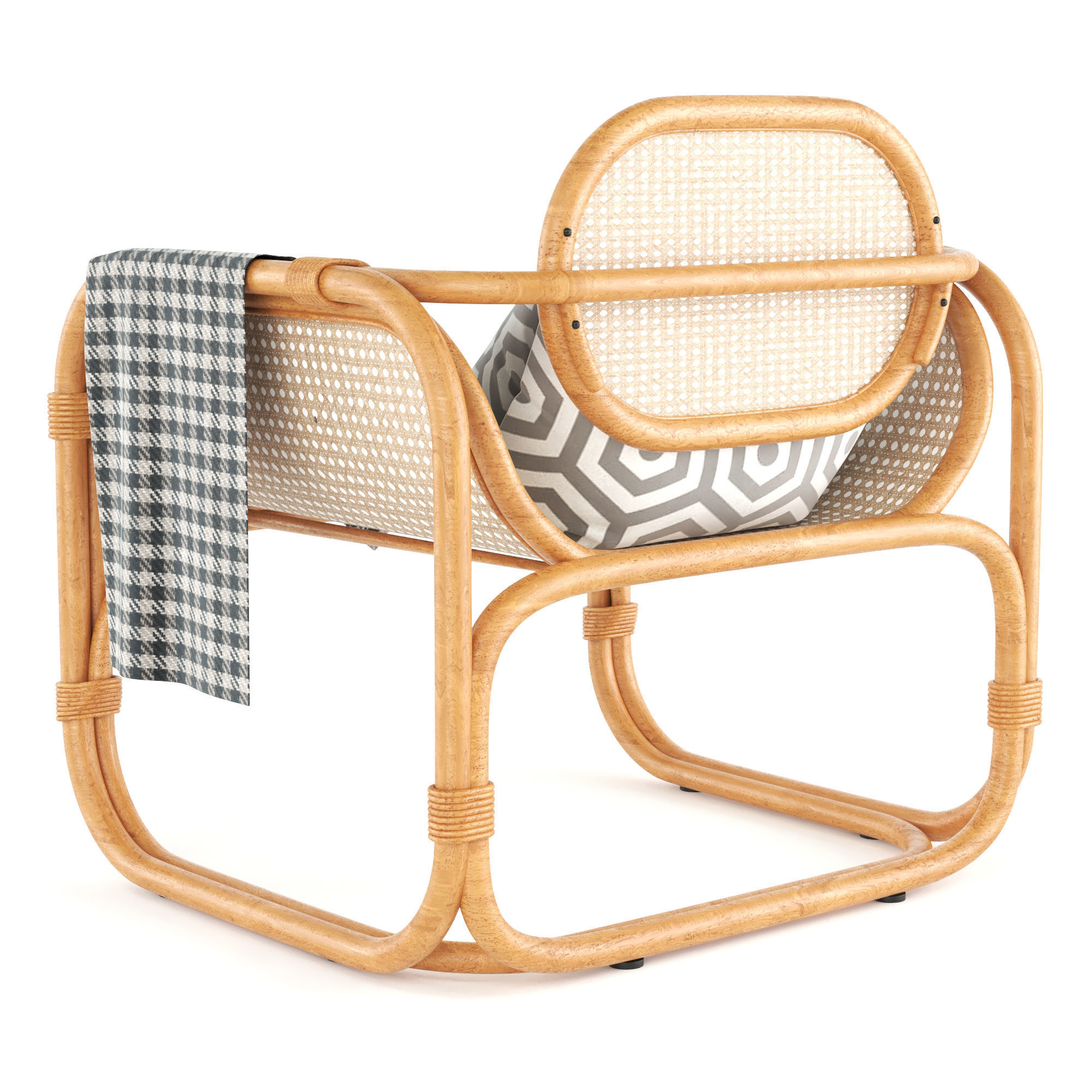 Marte Lounge Chair 3D model_5