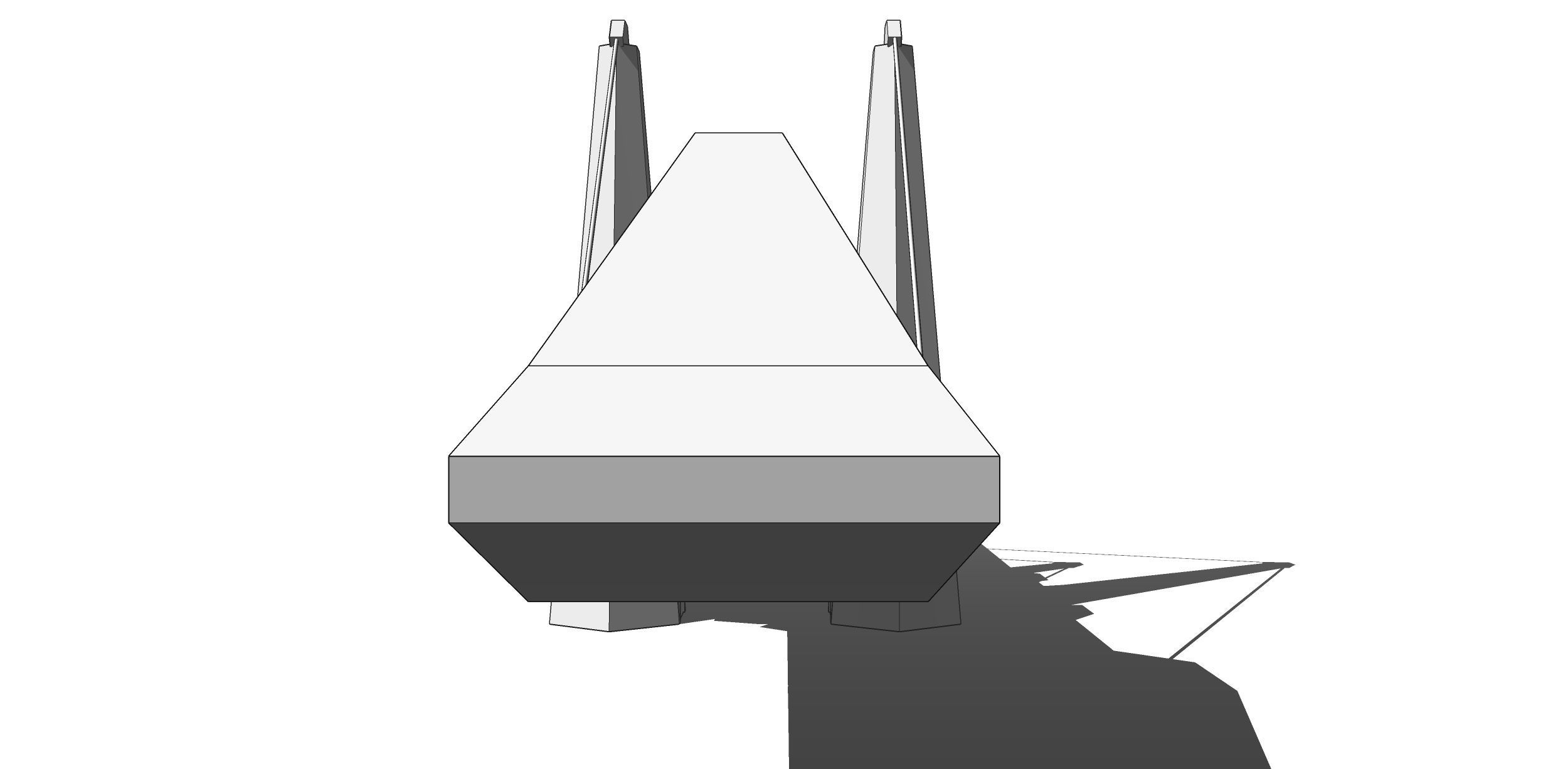 Exhibition Centre Salvador Da Bahia Brazil Brutalist Low-poly 3D model_12