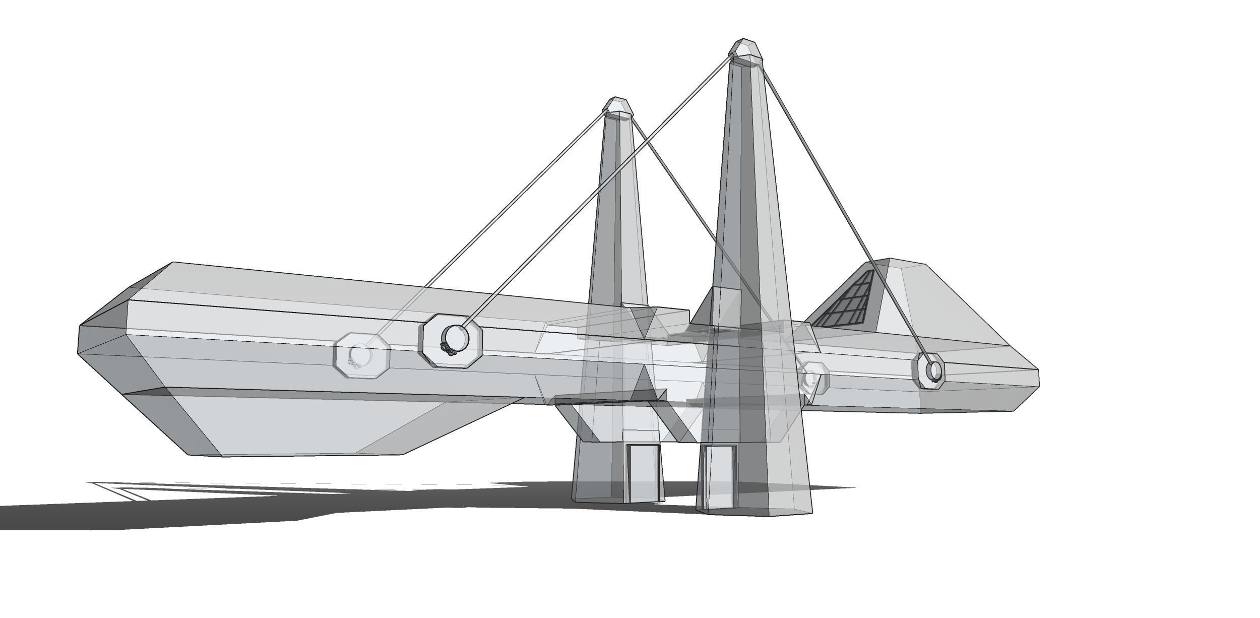 Exhibition Centre Salvador Da Bahia Brazil Brutalist Low-poly 3D model_13