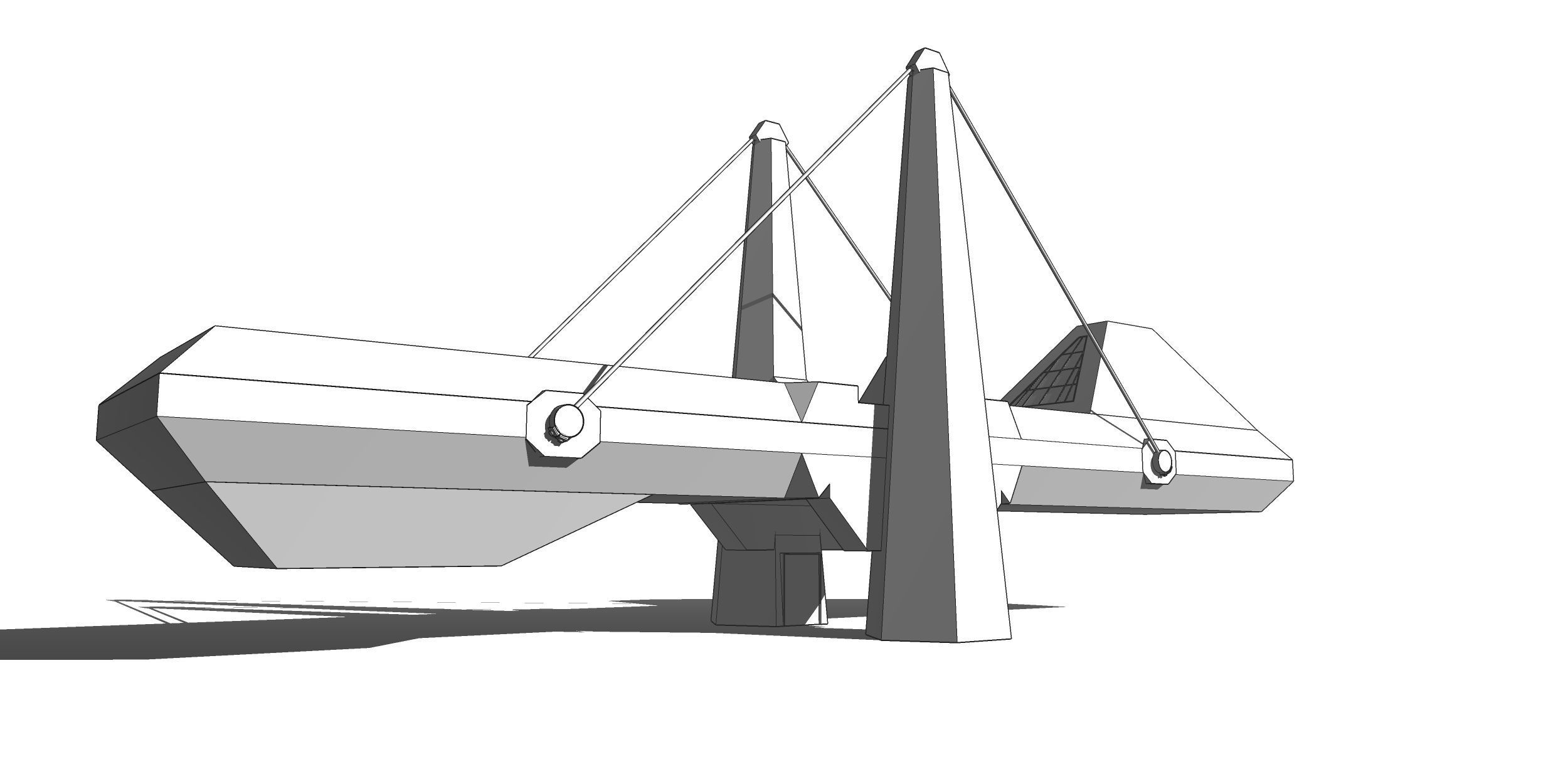 Exhibition Centre Salvador Da Bahia Brazil Brutalist  Low-poly 3D model_7