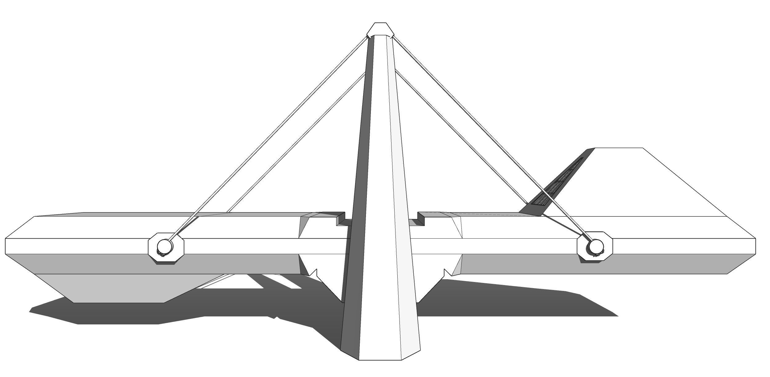 Exhibition Centre Salvador Da Bahia Brazil Brutalist Low-poly 3D model_8