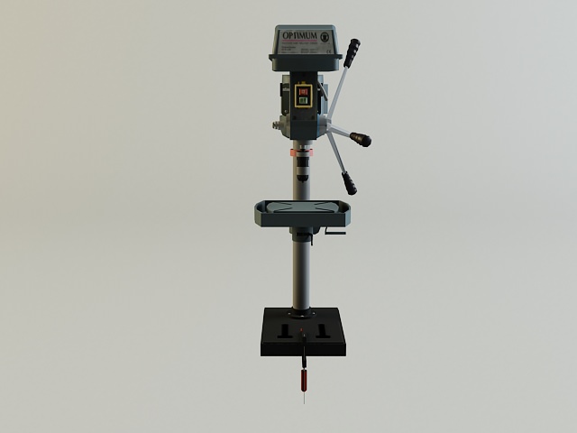 Drill Machine 3D model_3