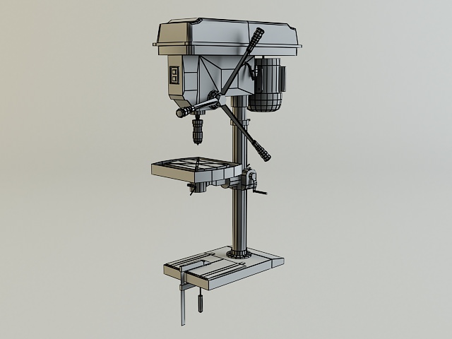 Drill Machine 3D model_6