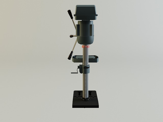Drill Machine 3D model_2