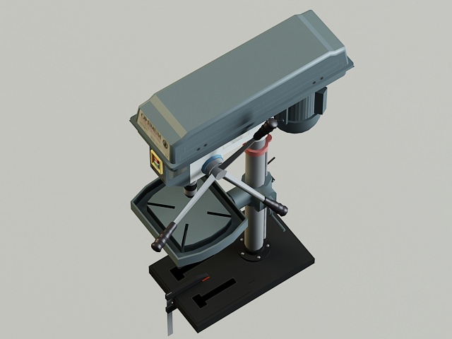 Drill Machine 3D model_11