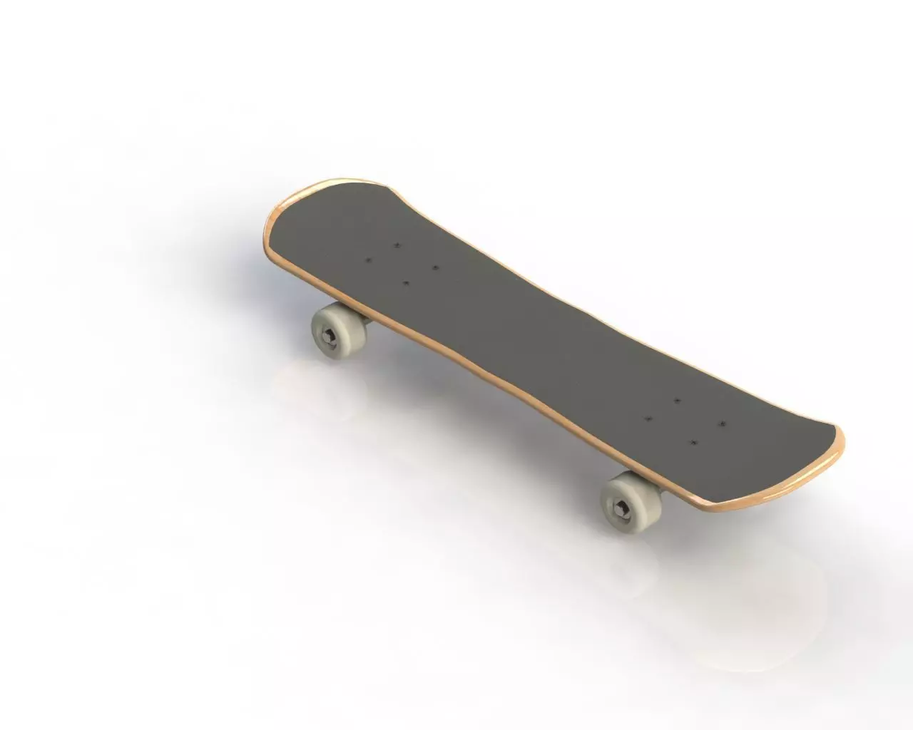 Skateboard 3D print model