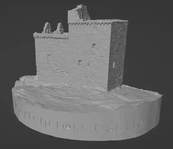 Portencross Castle 3D print model