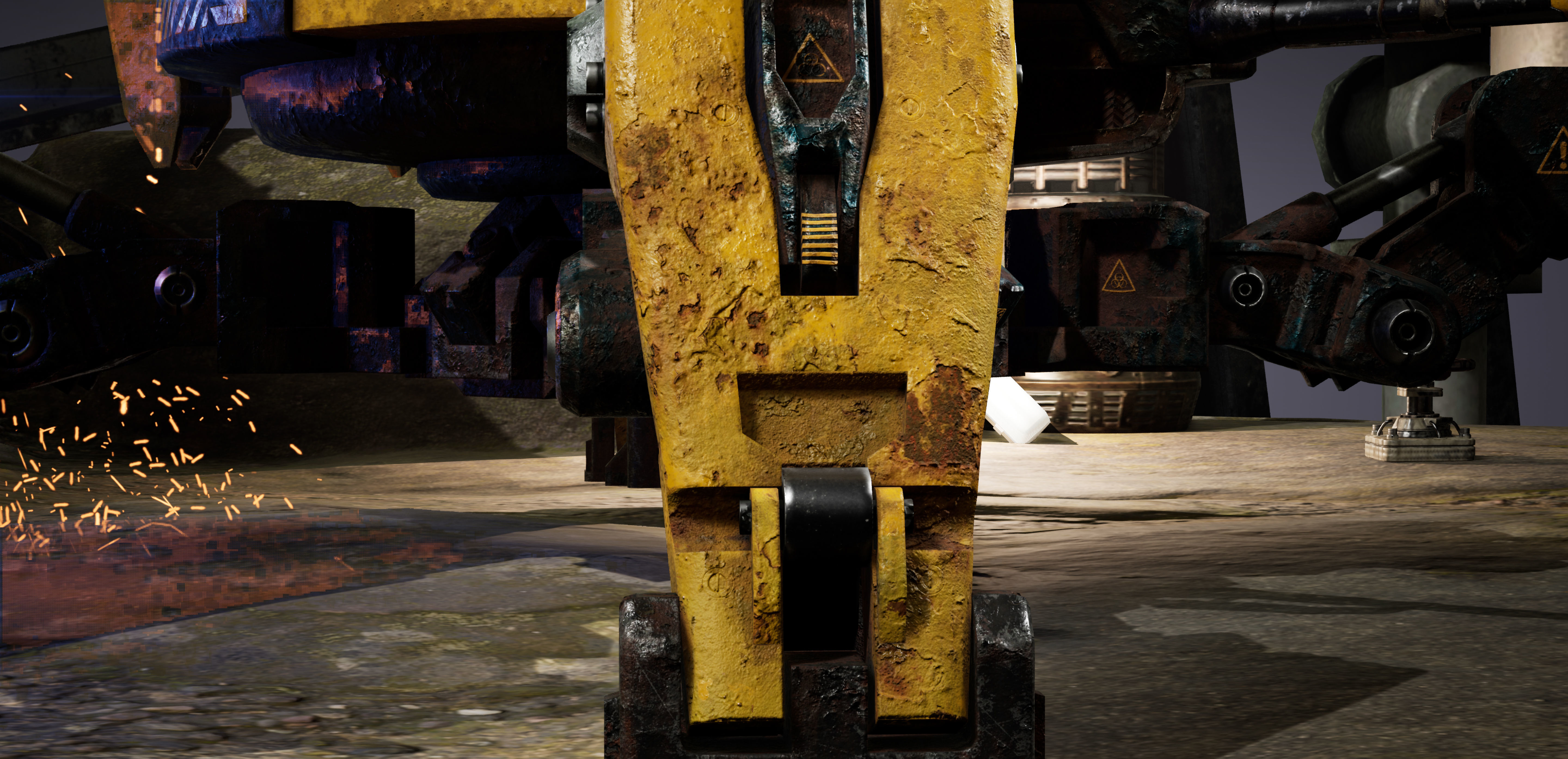 Mecha-Drone robot Low-poly 3D model_6