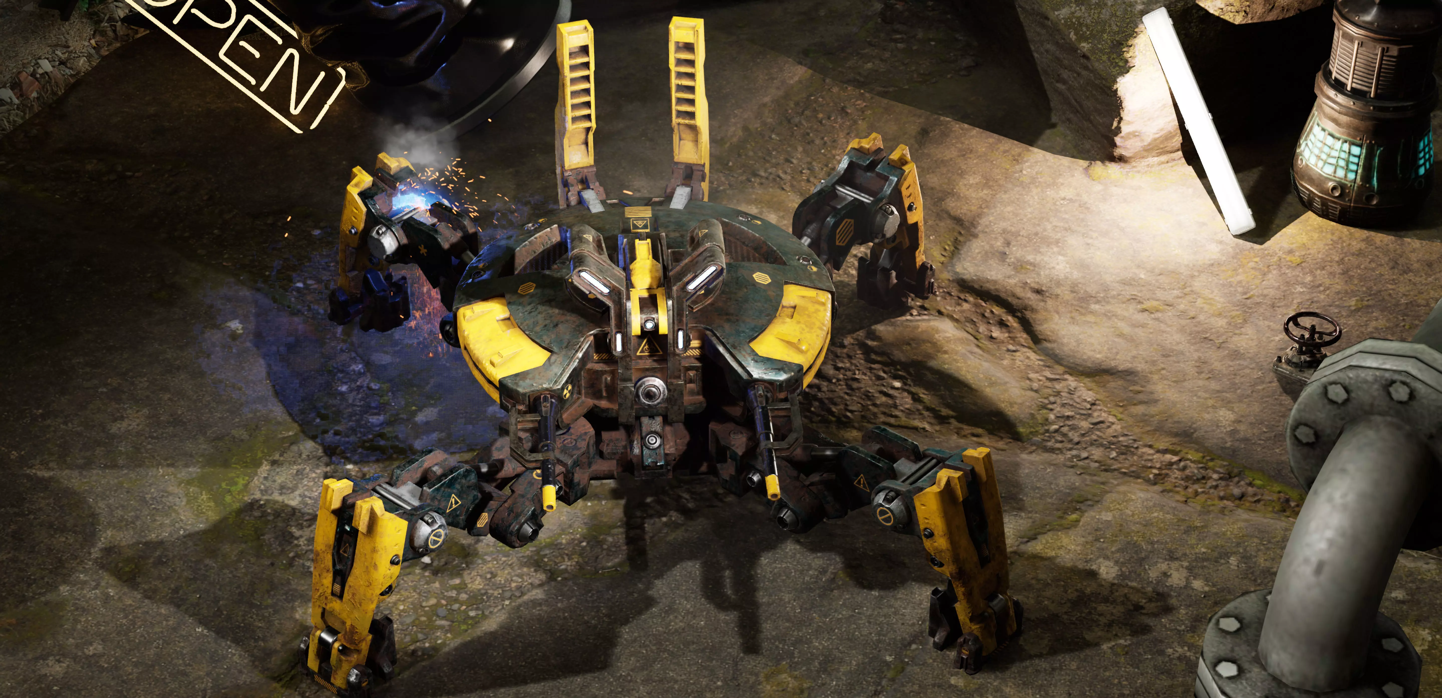 Mecha-Drone robot Low-poly 3D model_0