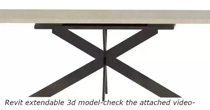 Ronise Pedestal Dining Table 3D model