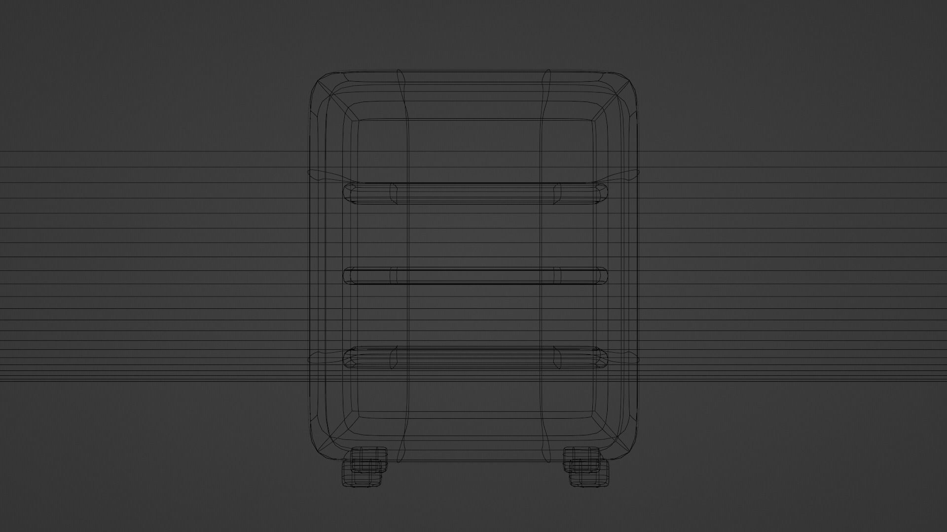 Book case 3D model_2