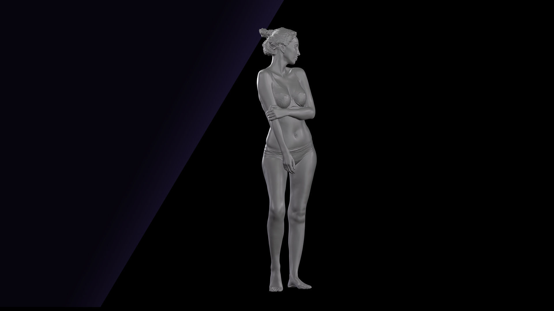 Clean Body Scan Shenika Underwear 3D model_7
