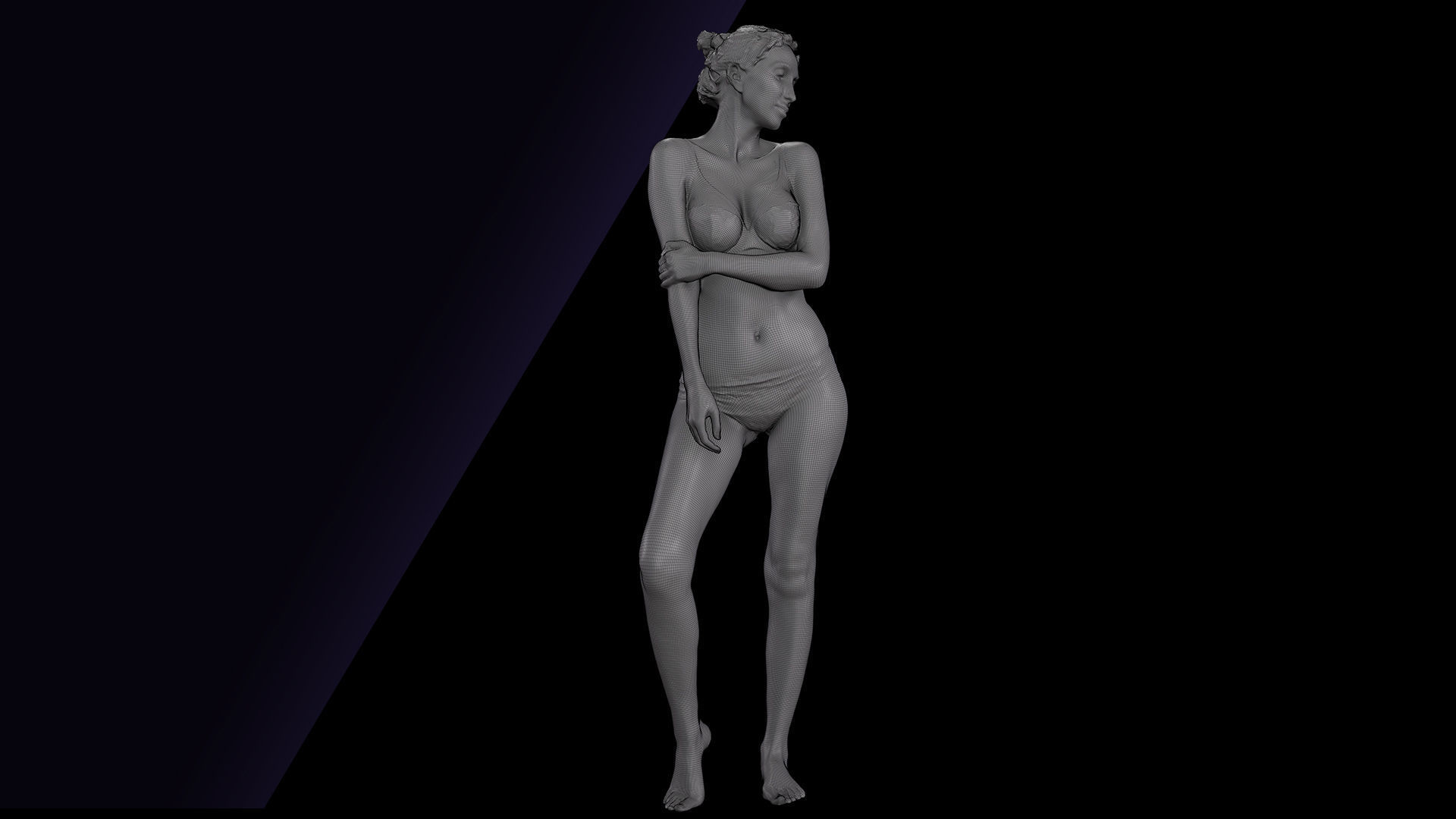 Clean Body Scan Shenika Underwear 3D model_11