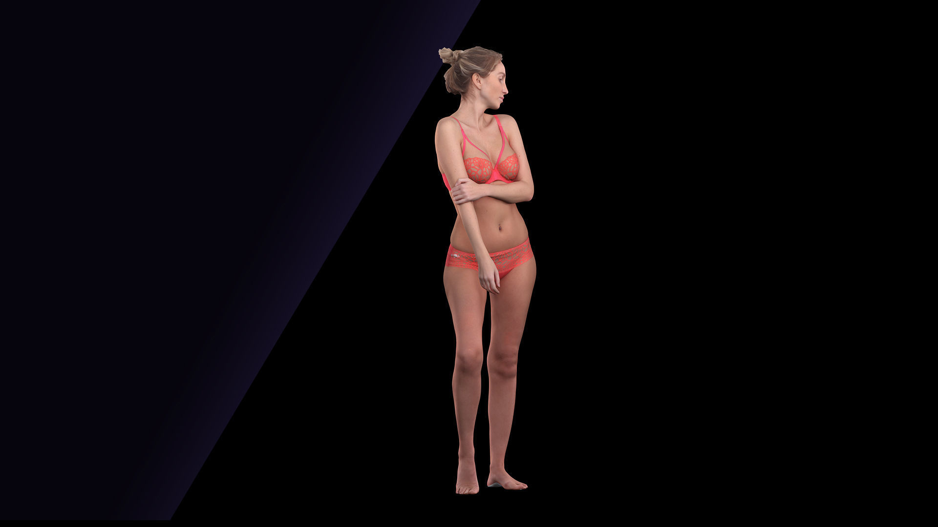 Clean Body Scan Shenika Underwear 3D model_2