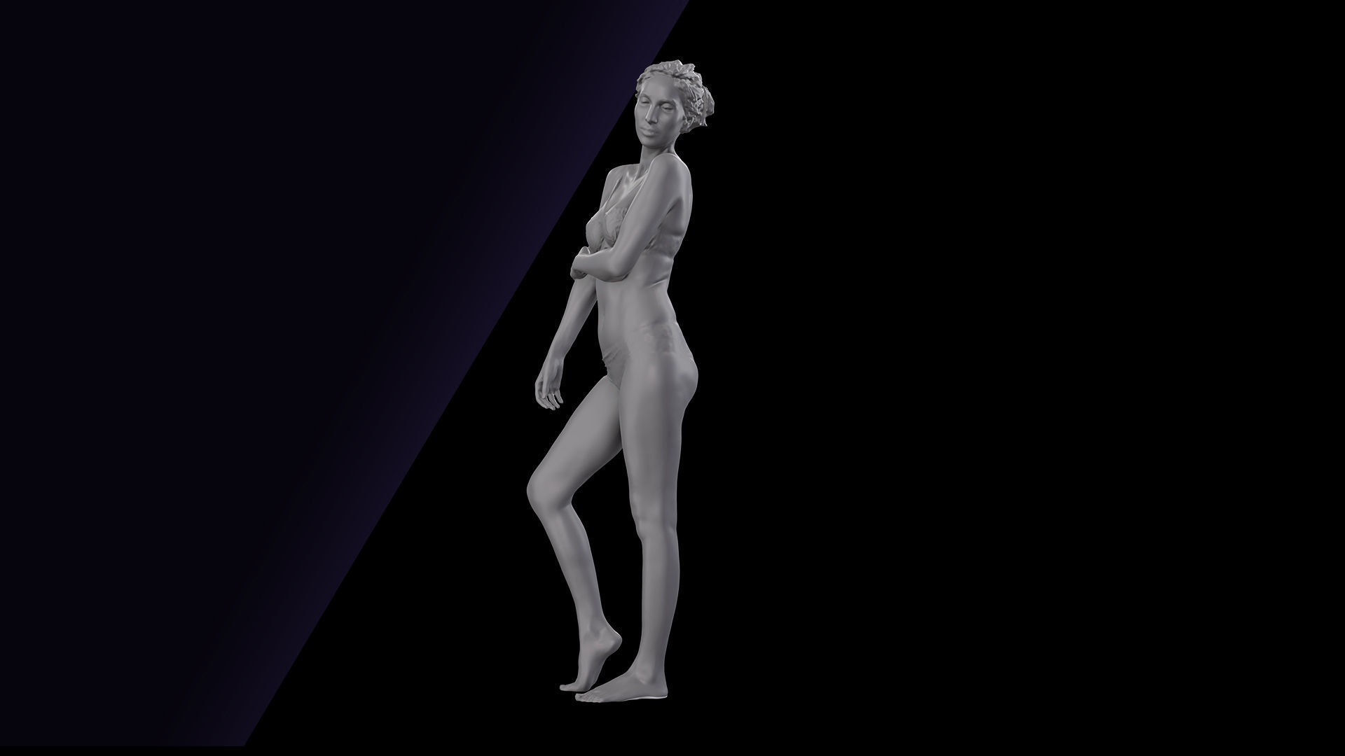Clean Body Scan Shenika Underwear 3D model_9