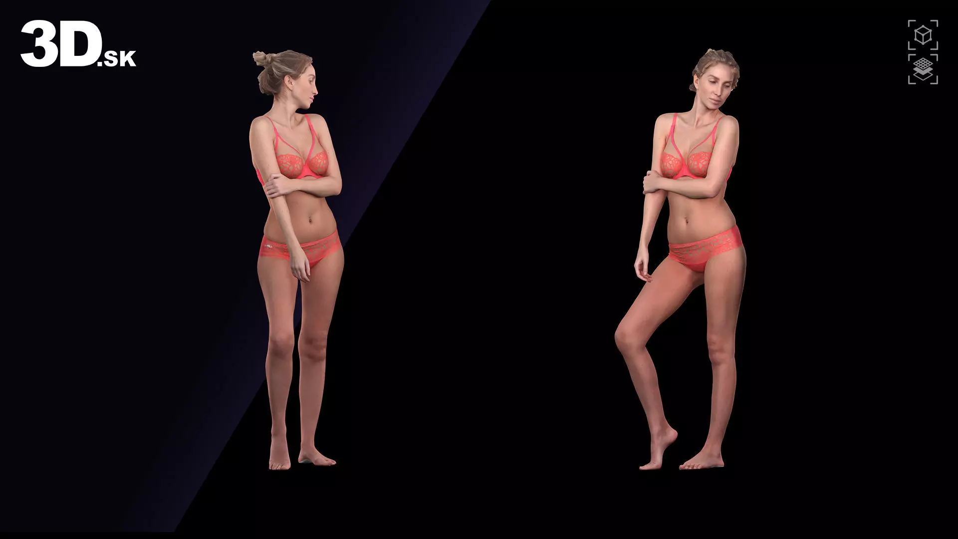 Clean Body Scan Shenika Underwear 3D model_0