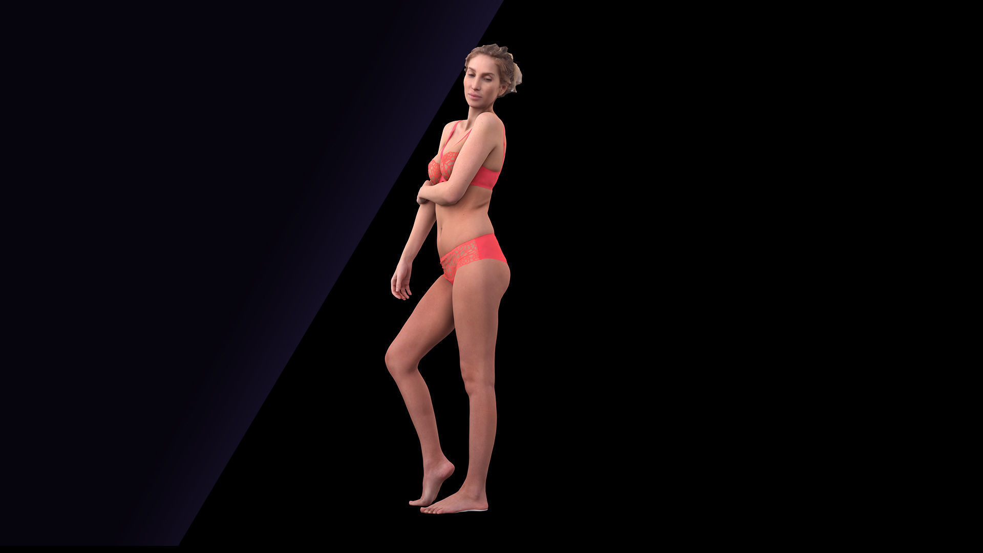 Clean Body Scan Shenika Underwear 3D model_4
