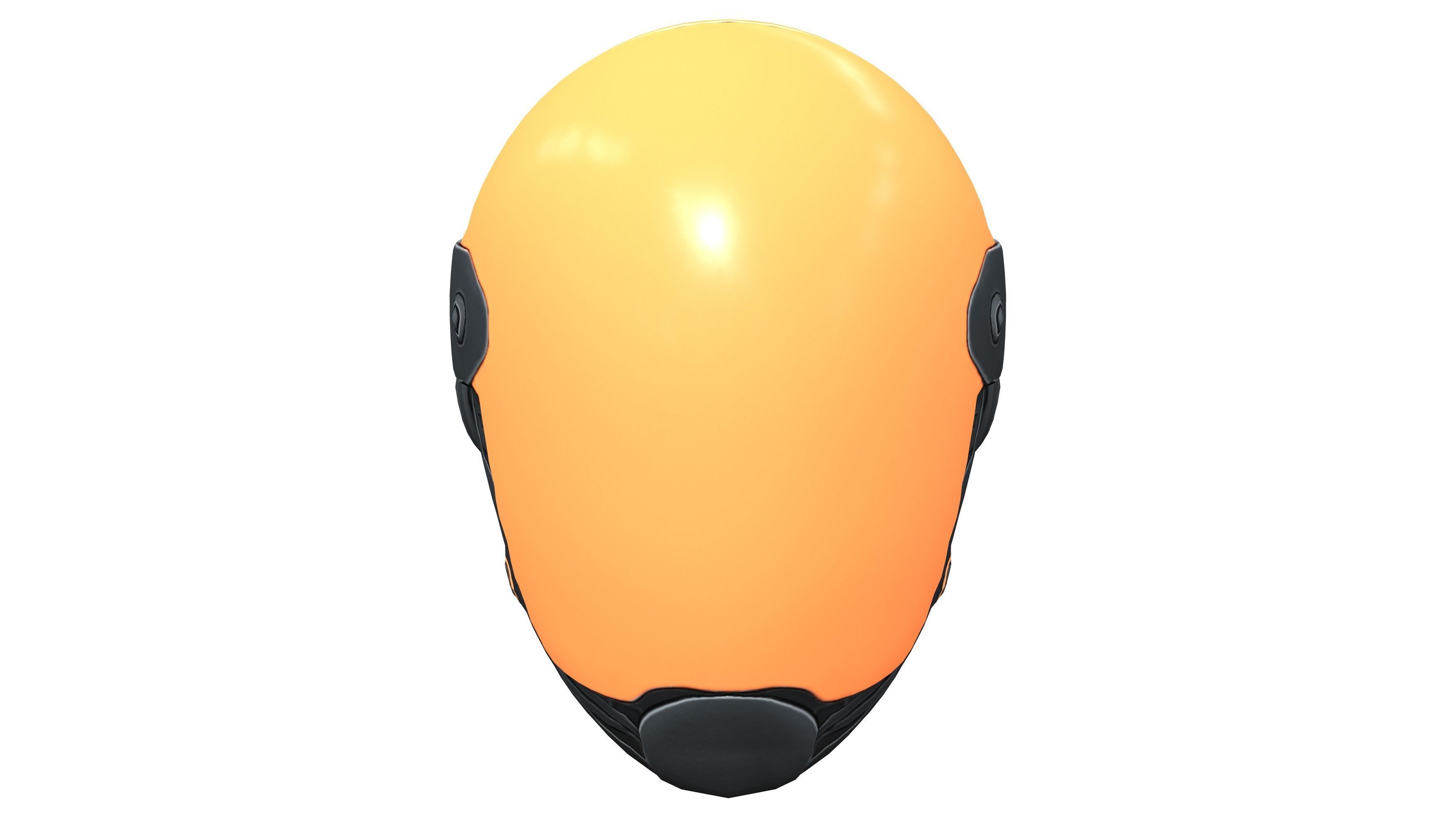 Cyberpunk Helmet Mask Low-poly 3D model_2