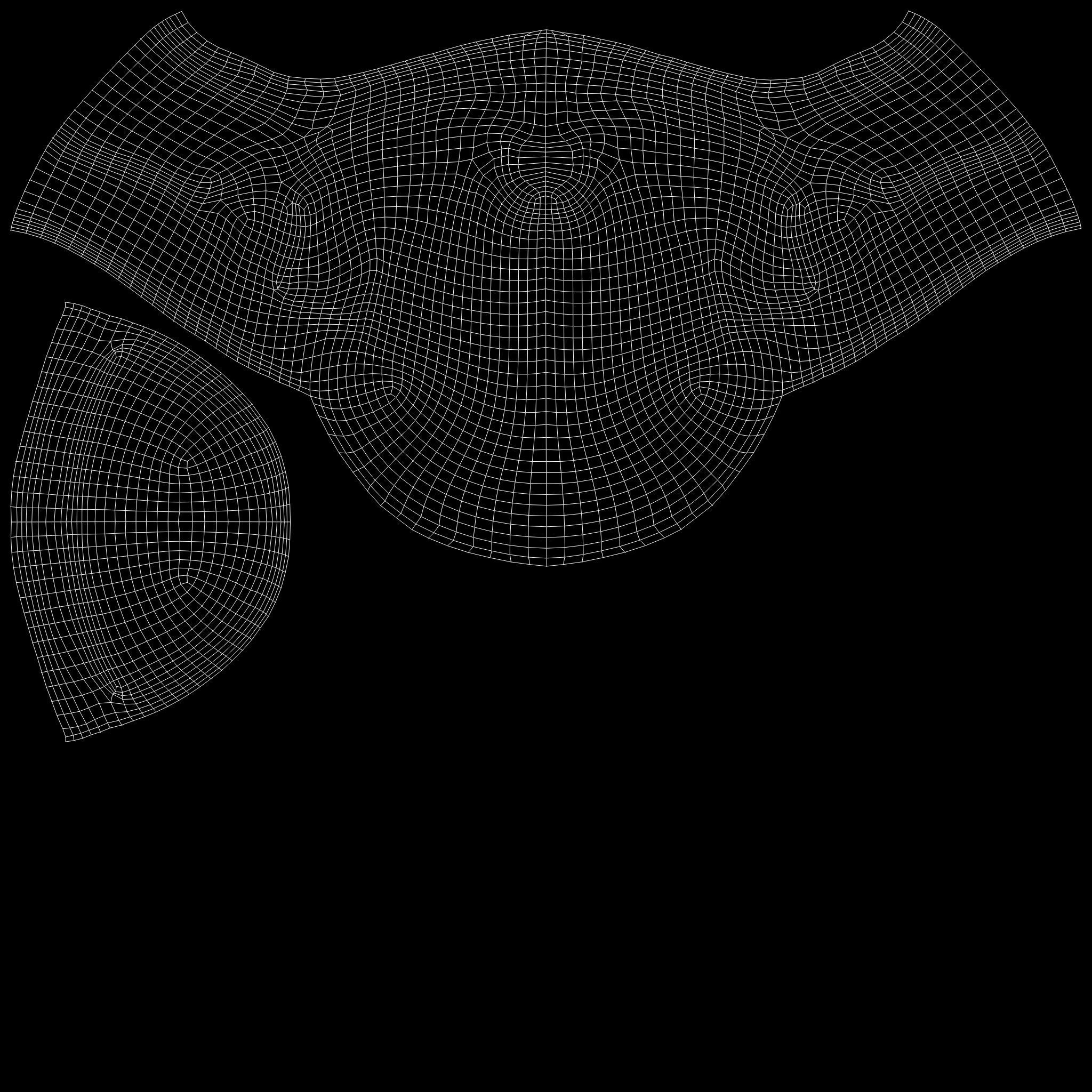 Cyberpunk Helmet Mask Low-poly 3D model_13