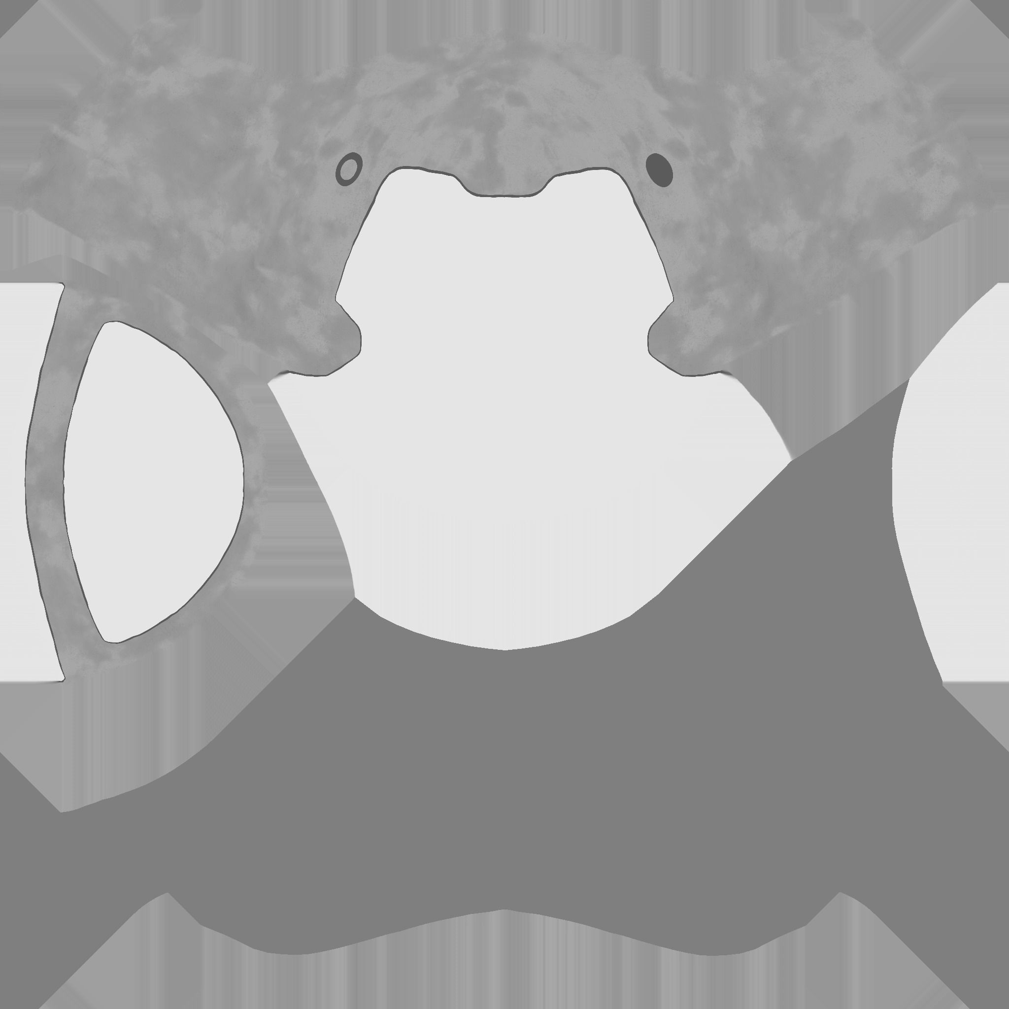 Cyberpunk Helmet Mask Low-poly 3D model_11