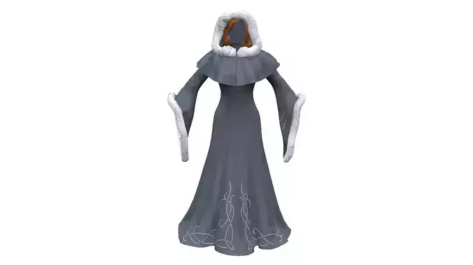 Fantasy Princess Long Winter Coat