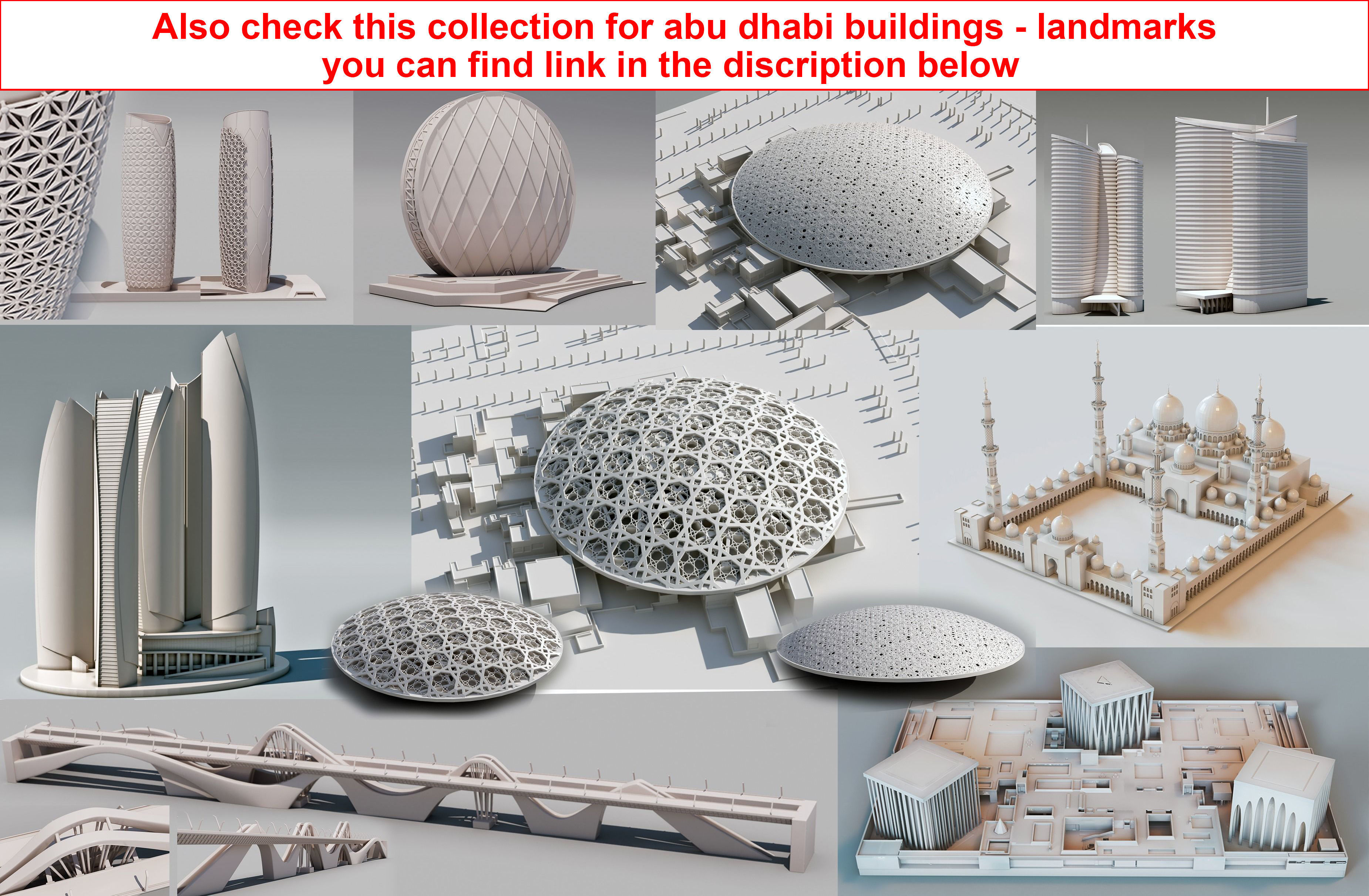 DUBAI skyline - landmarks collection 3D print model_28