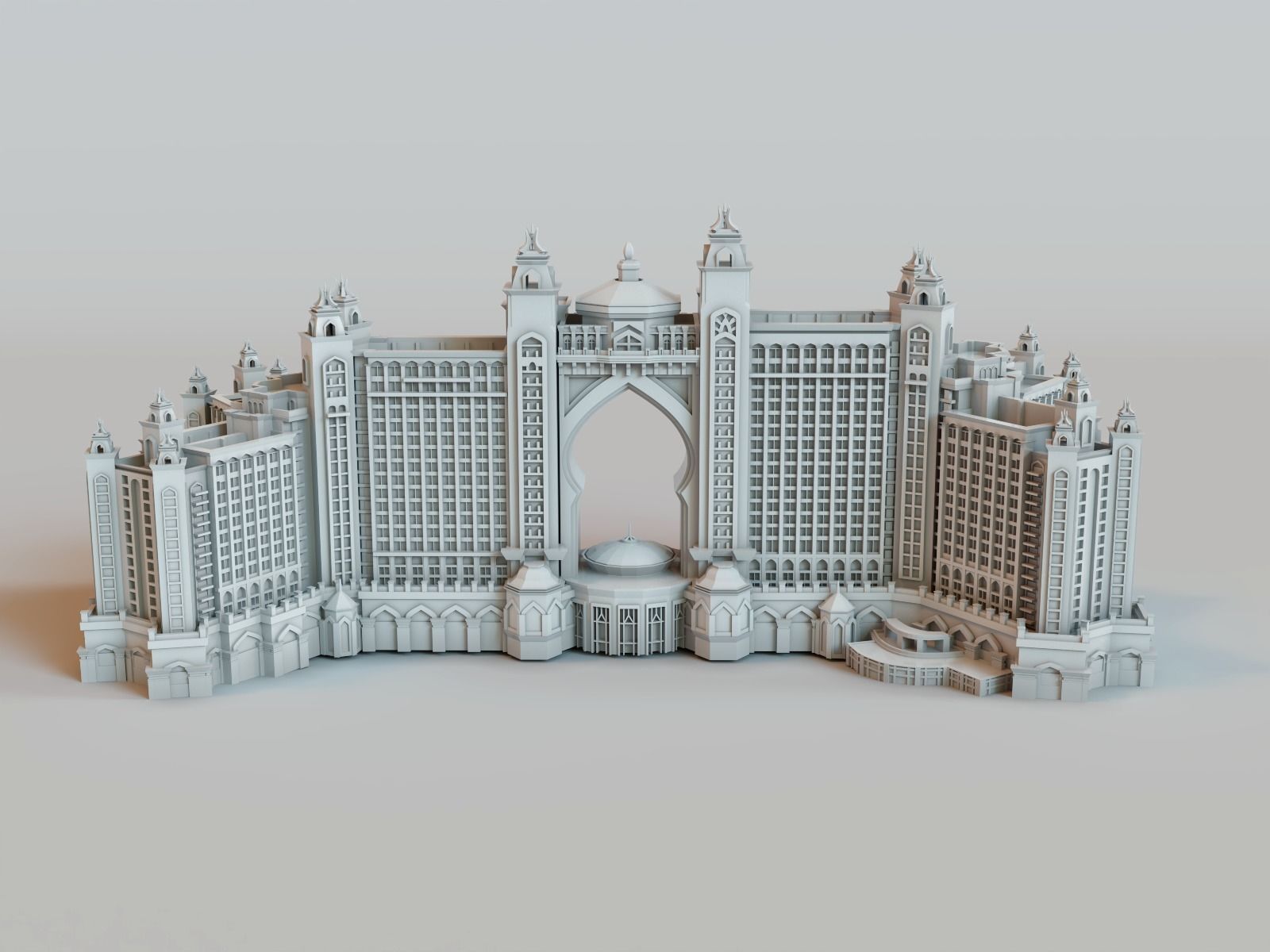 DUBAI skyline - landmarks collection 3D print model_5