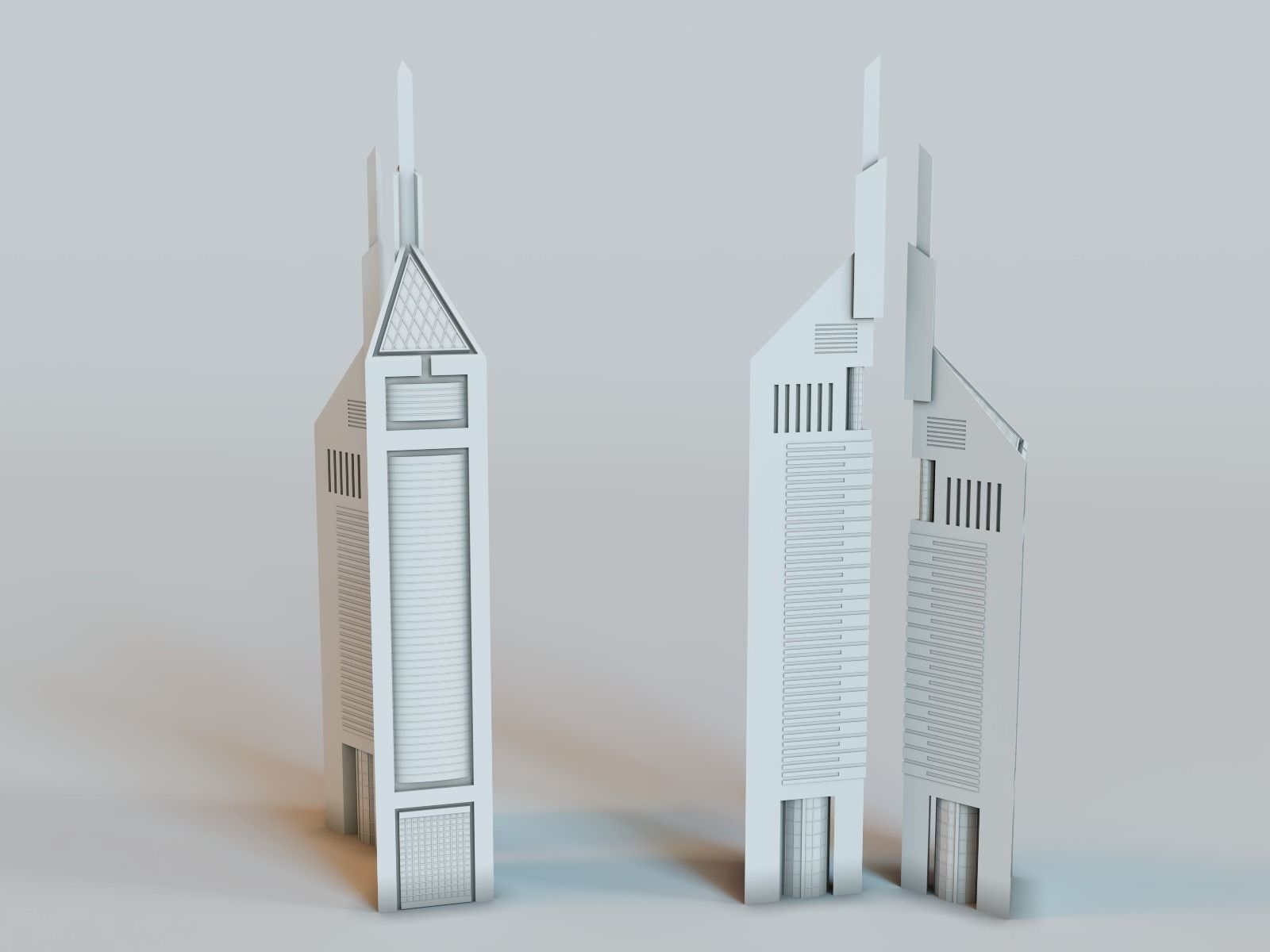 DUBAI skyline - landmarks collection 3D print model_11