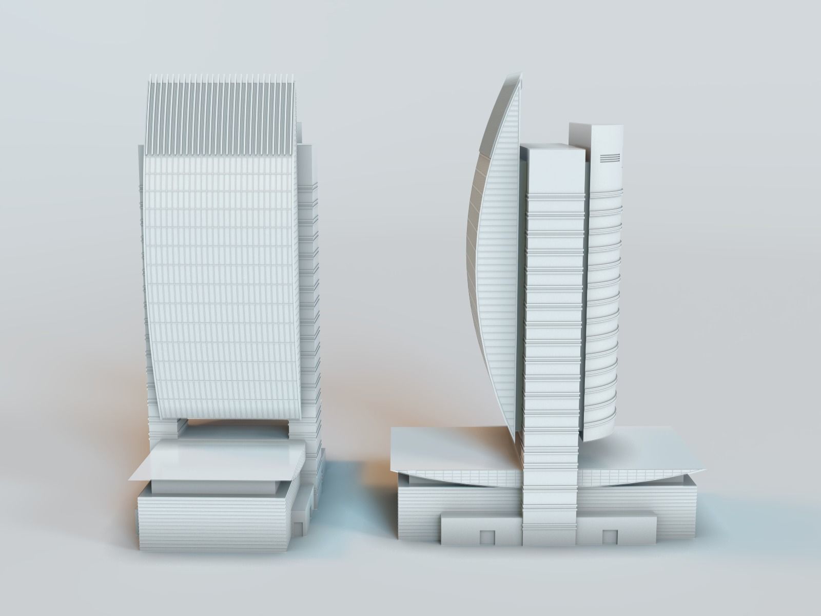 DUBAI skyline - landmarks collection 3D print model_14