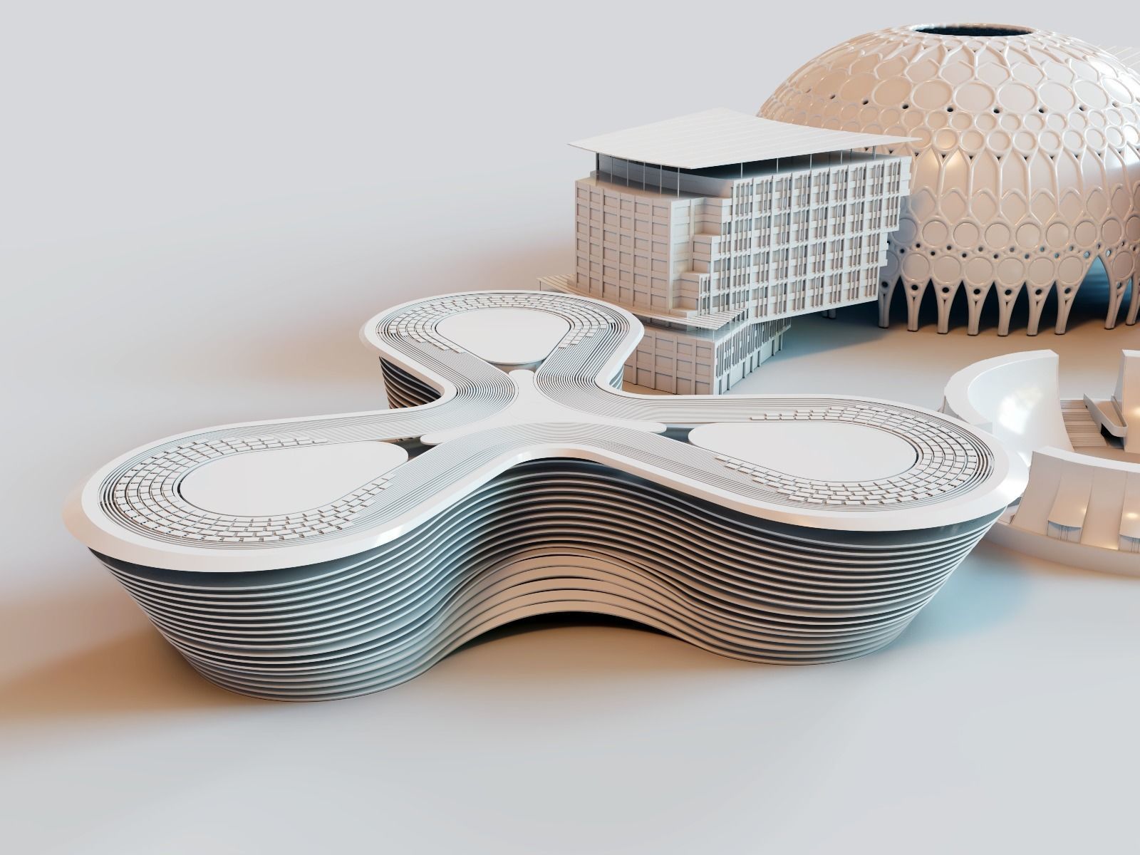 DUBAI skyline - landmarks collection 3D print model_20