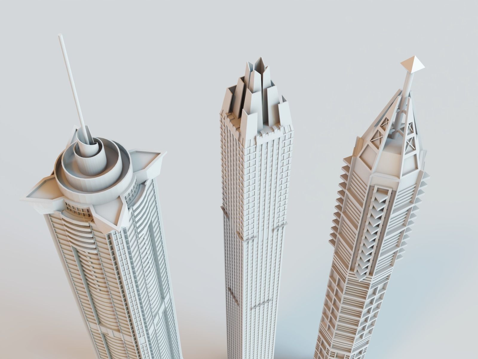 DUBAI skyline - landmarks collection 3D print model_22