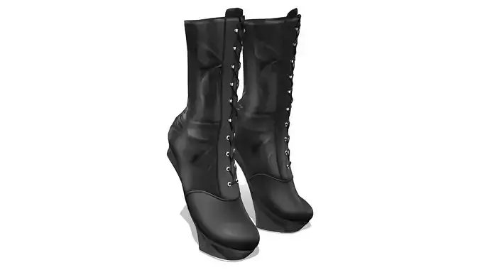 Super High Heel Horse Shoe Boots