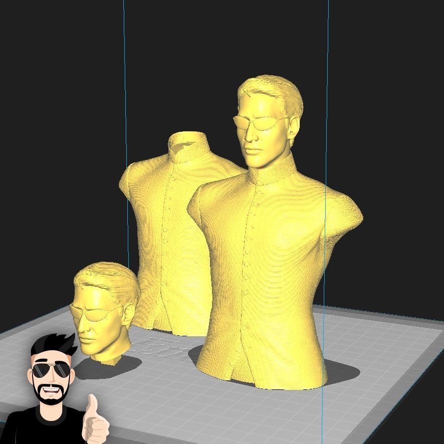 NEO MATRIX - KEANU REEVES - BUST 3D print model_9