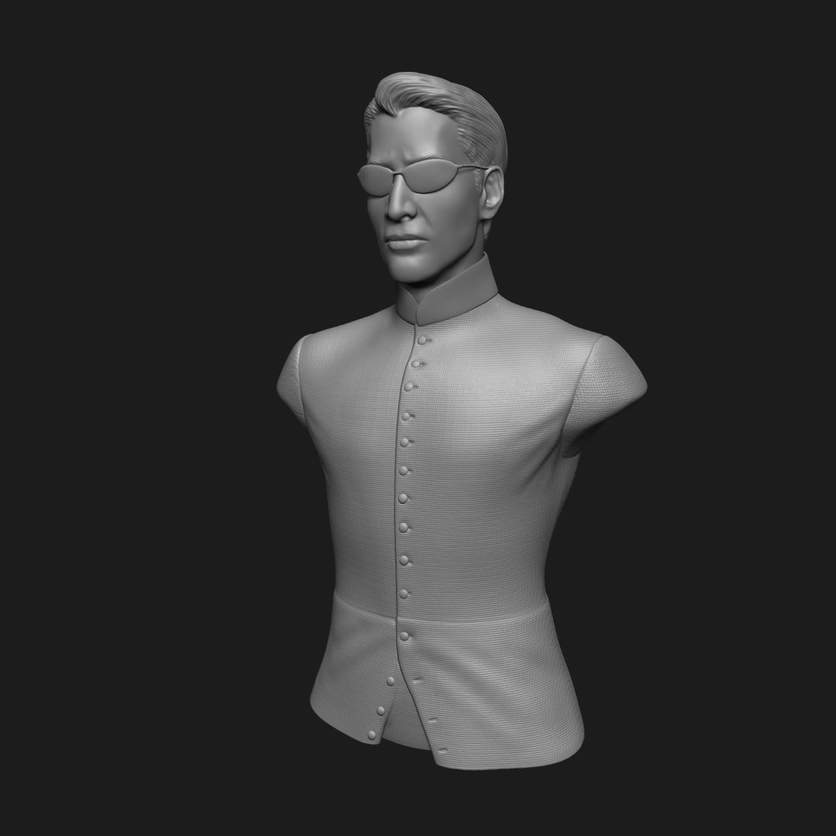 NEO MATRIX - KEANU REEVES - BUST 3D print model_12