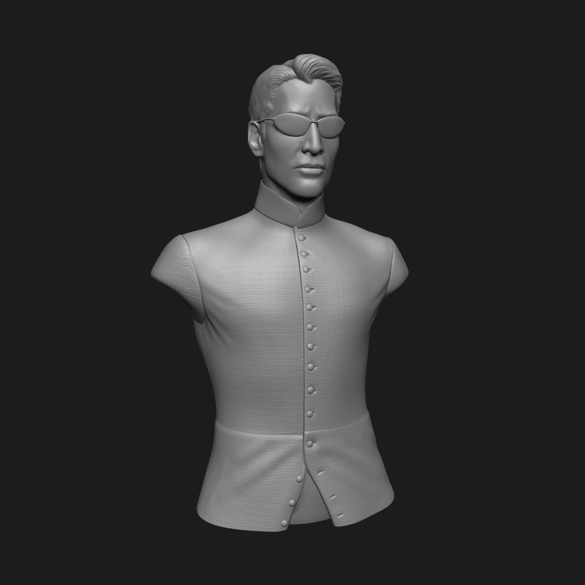 NEO MATRIX - KEANU REEVES - BUST 3D print model_11