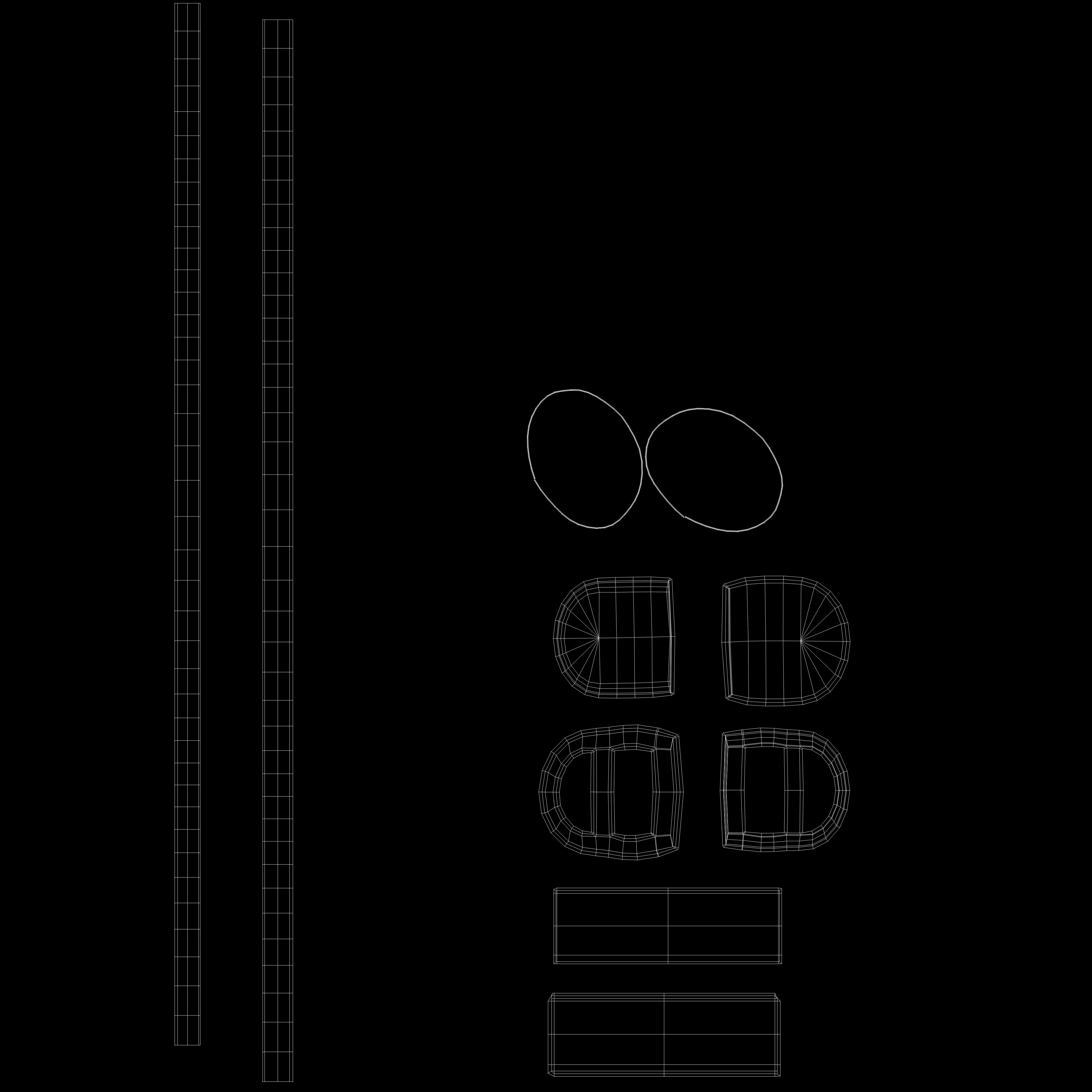 Female Black Formal Short Pencil Skirt With Belt Low-poly 3D model_18