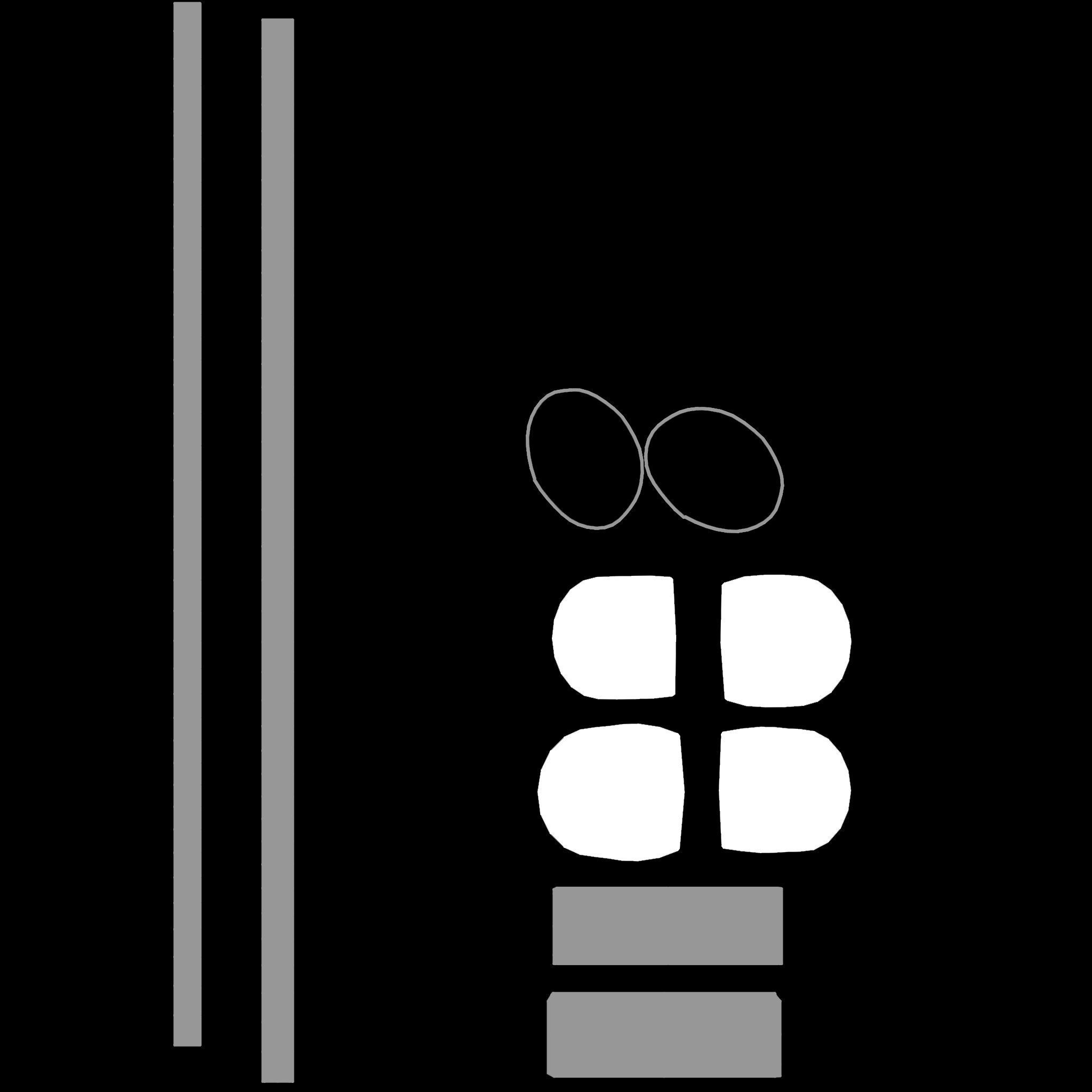 Female Black Formal Short Pencil Skirt With Belt Low-poly 3D model_15