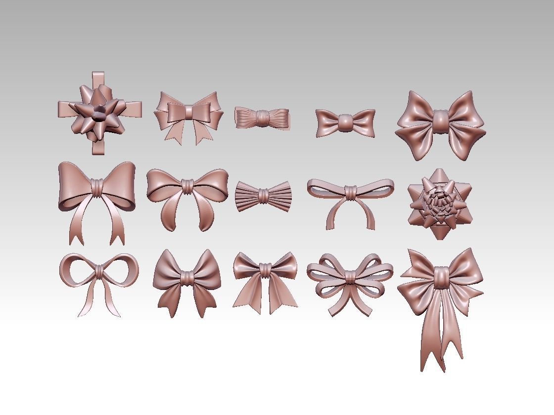 bows for print 3D print model_8