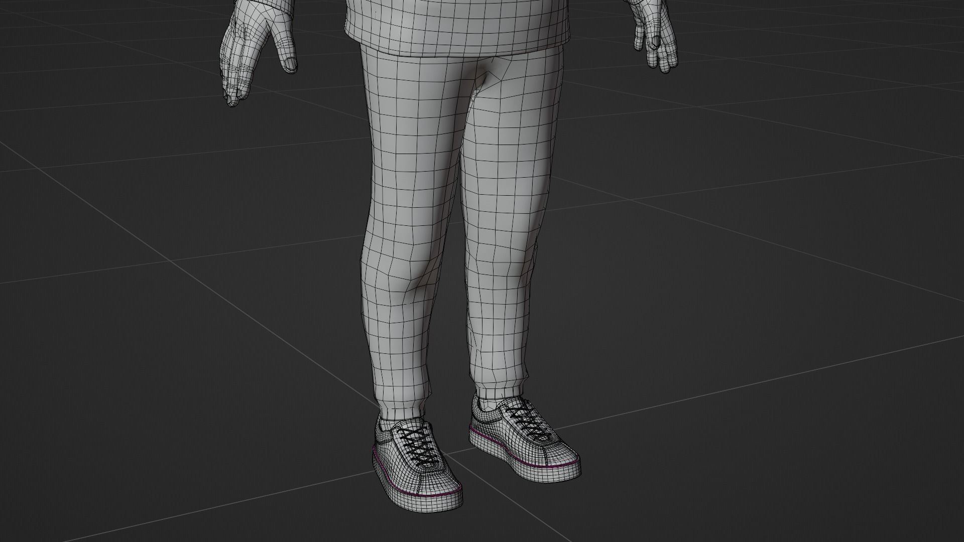 A Young Boy Low-poly 3D model_12