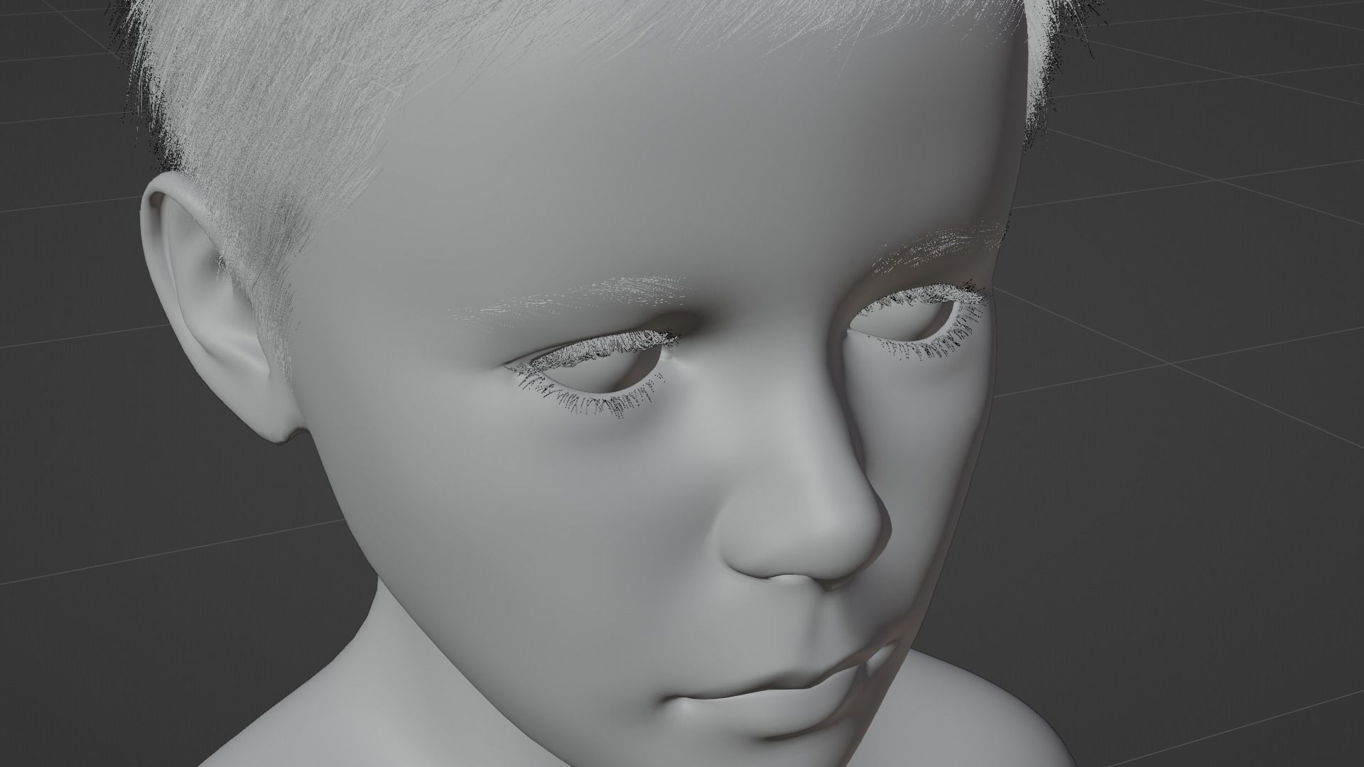 A Young Boy Low-poly 3D model_9