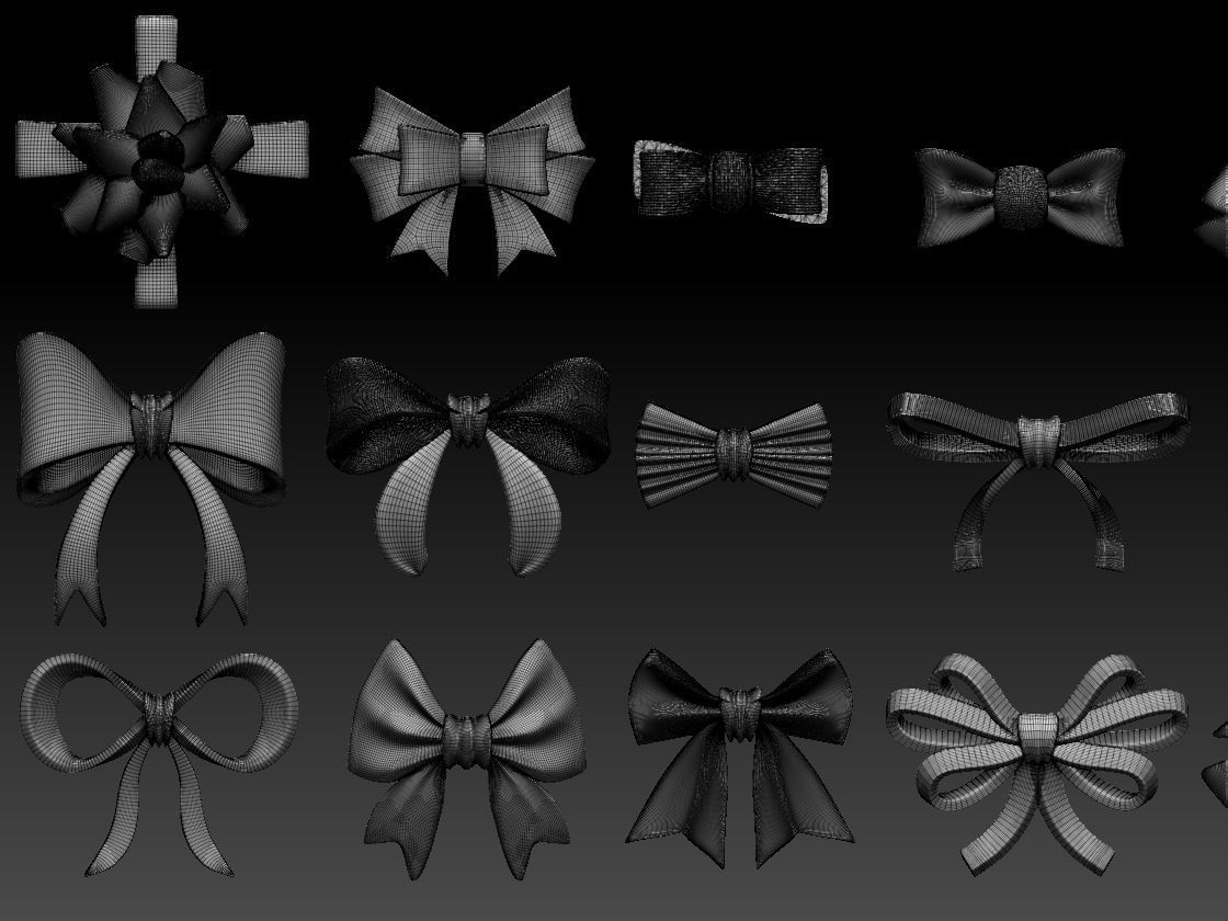bows for print 3D print model_10