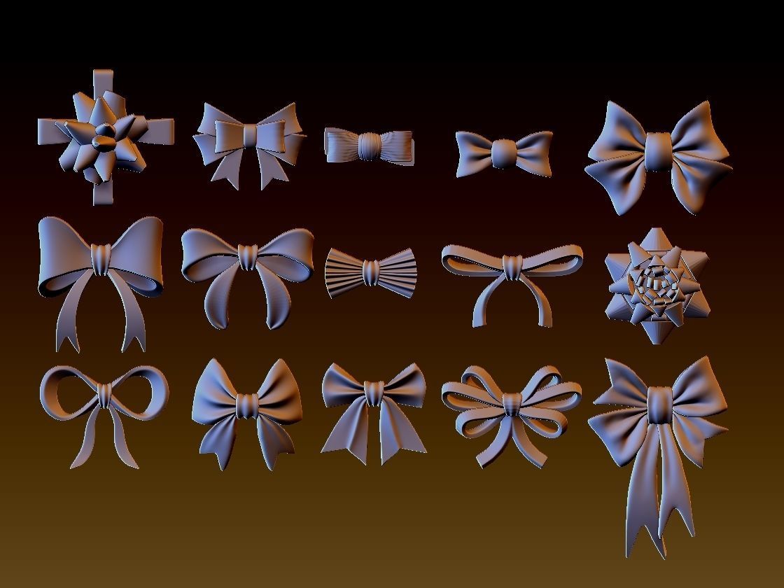 bows for print 3D print model_12